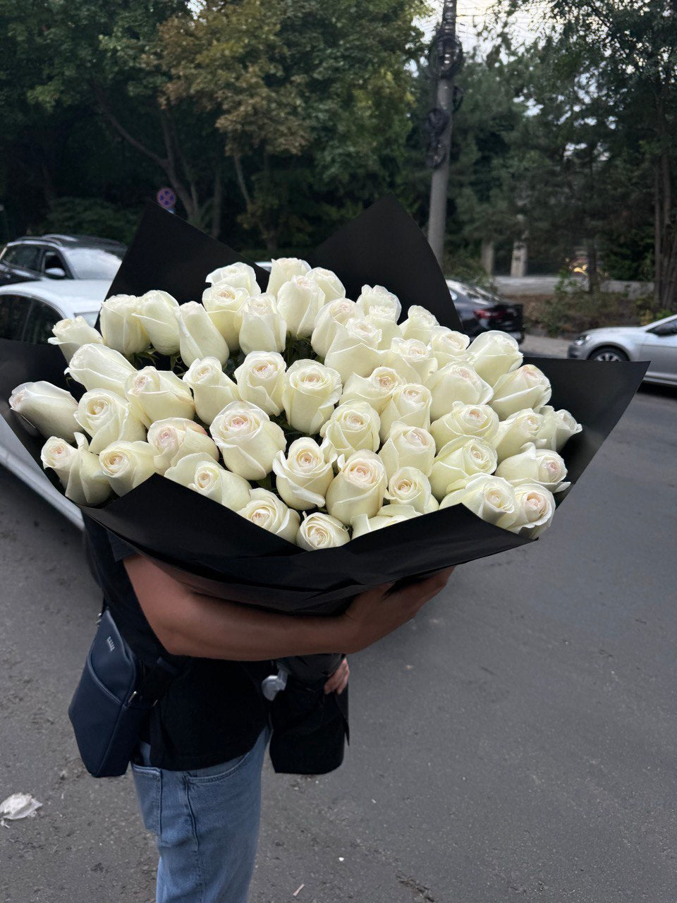 Buchet de trandafiri albi premium Alba – TerraFlorra