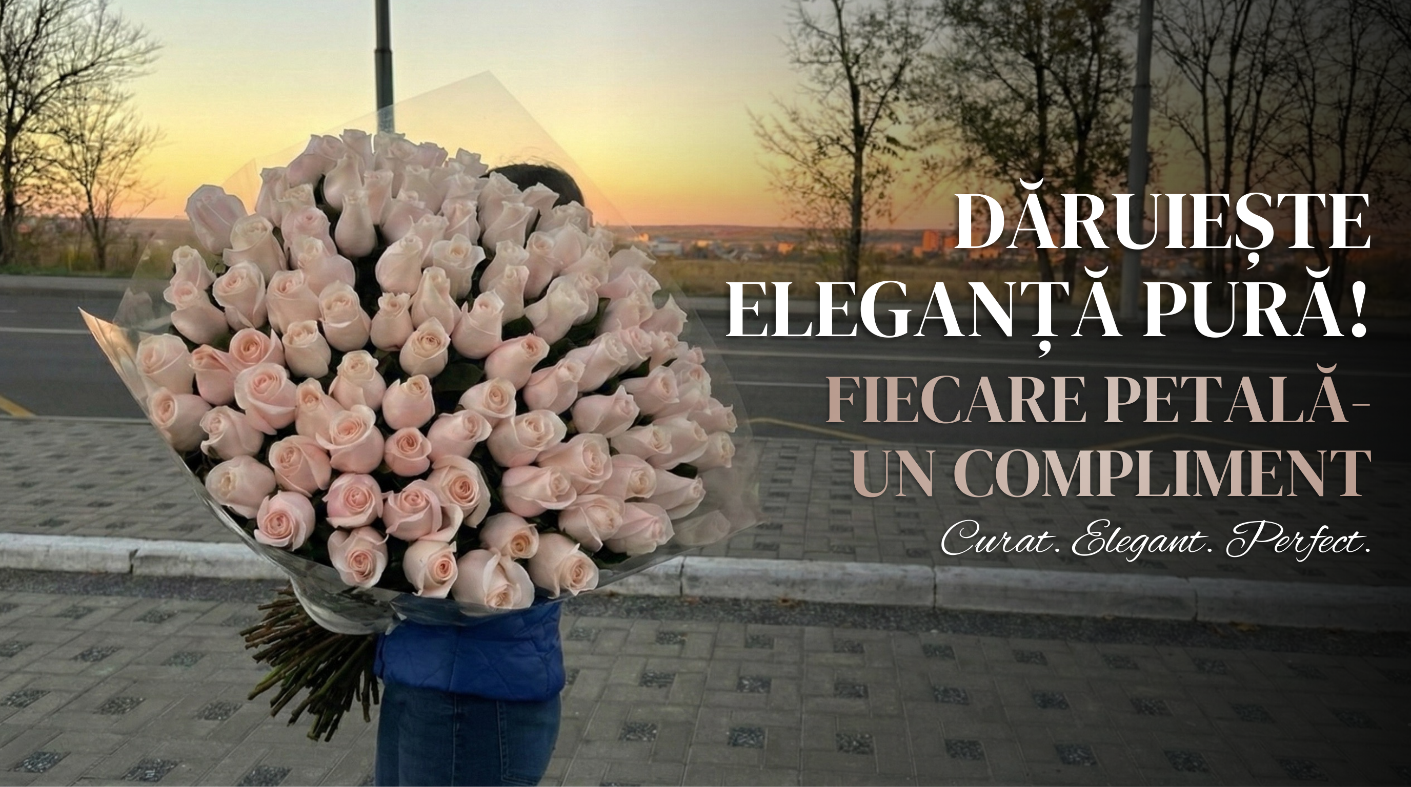 Buchet Pomarosa – flori premium TerraFlorra
