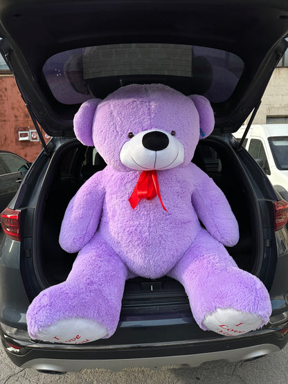 Ursuleț de pluș violet pentru cadou – TerraFlorra
