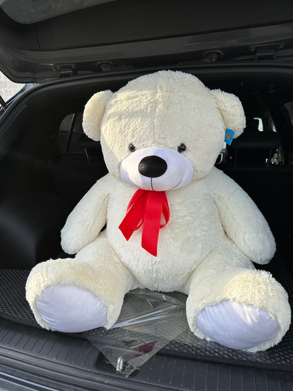 Ursuleț de pluș alb pentru cadou – TerraFlorra
