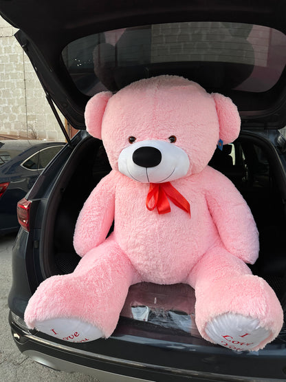 Ursuleț de pluș roz pentru cadou – TerraFlorra
