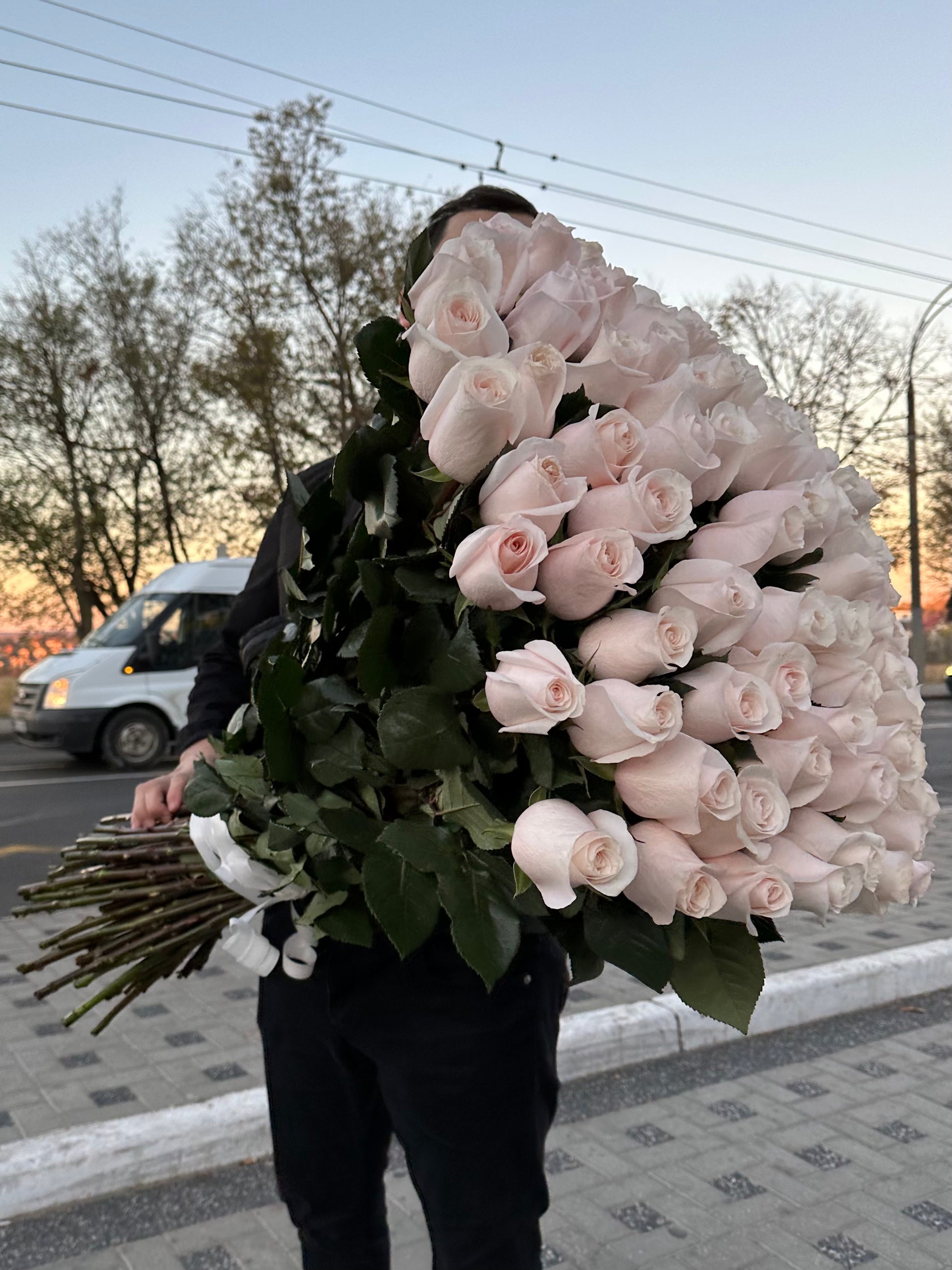 Buchet de trandafiri roz premium Pomarosa – TerraFlorra