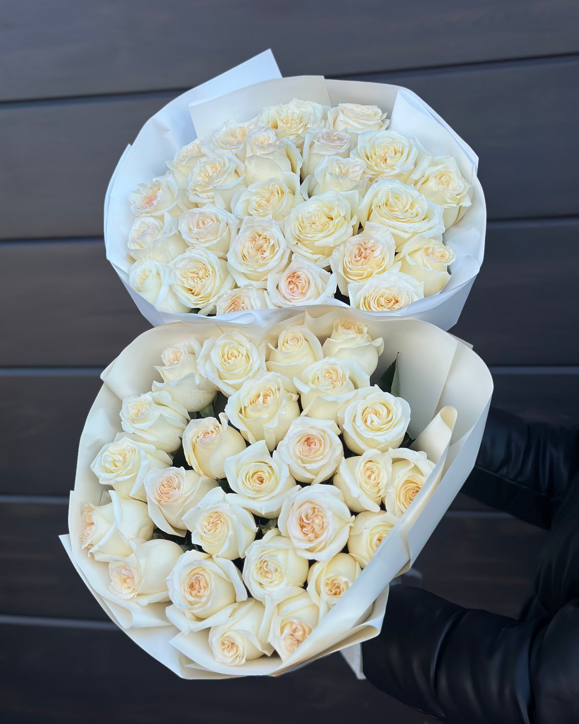 Buchet de trandafiri imbujorati premium Candlelight – TerraFlorra