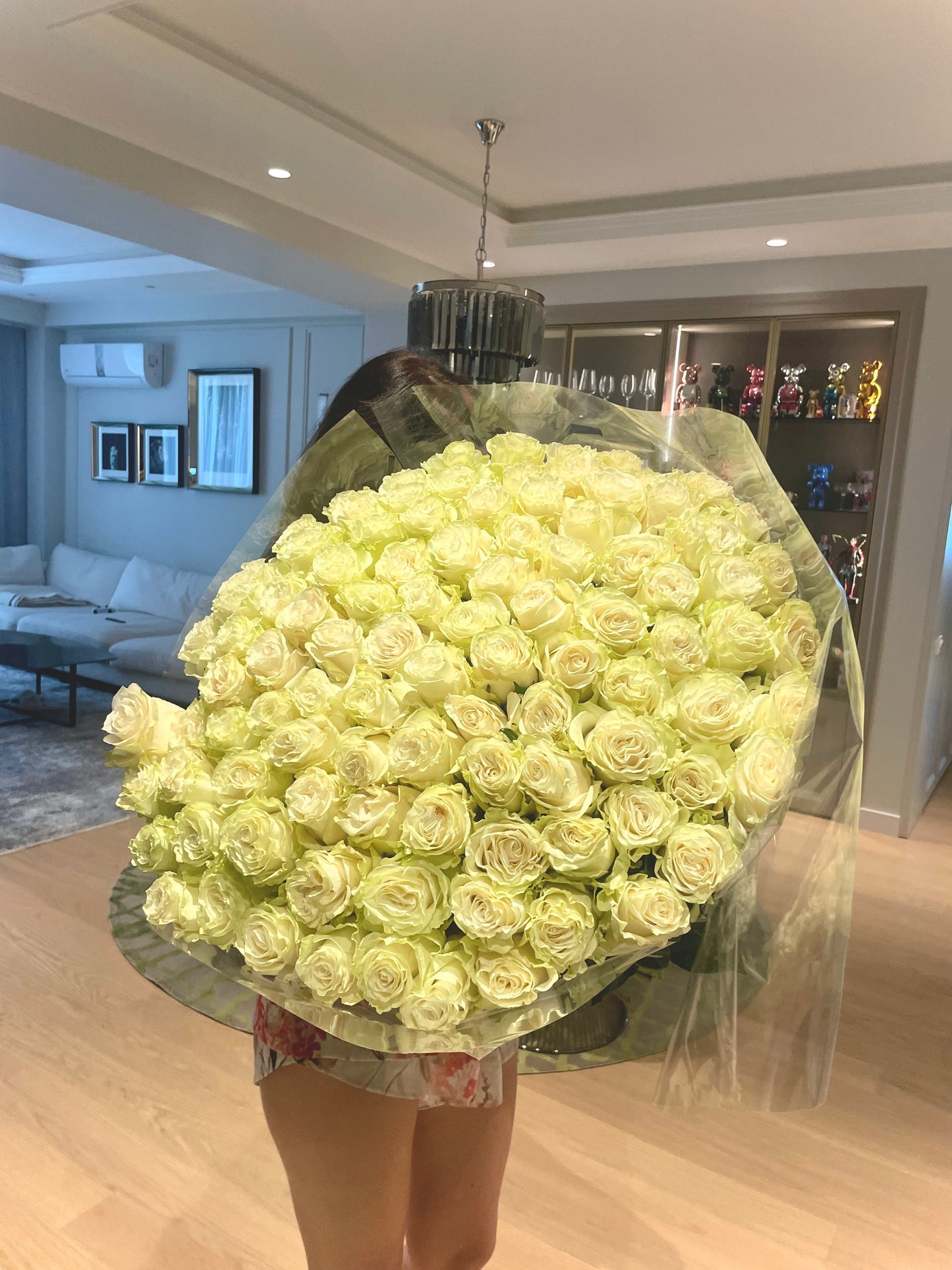 Buchet de trandafiri albi premium Mondial – TerraFlorra