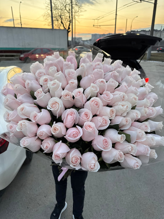 Buchet de trandafiri roz premium Pomarosa – TerraFlorra