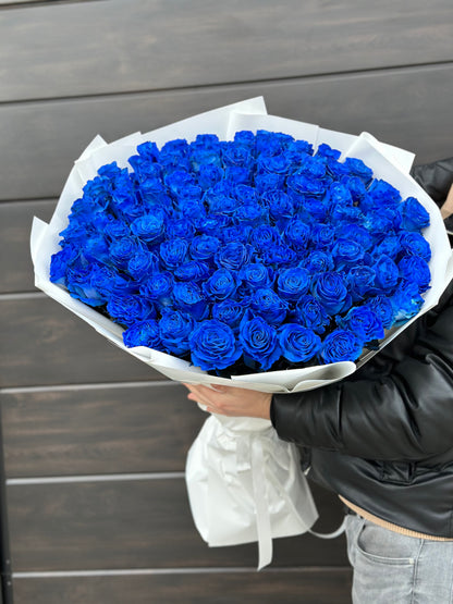 Buchet de trandafiri Albastri premium  – TerraFlorra