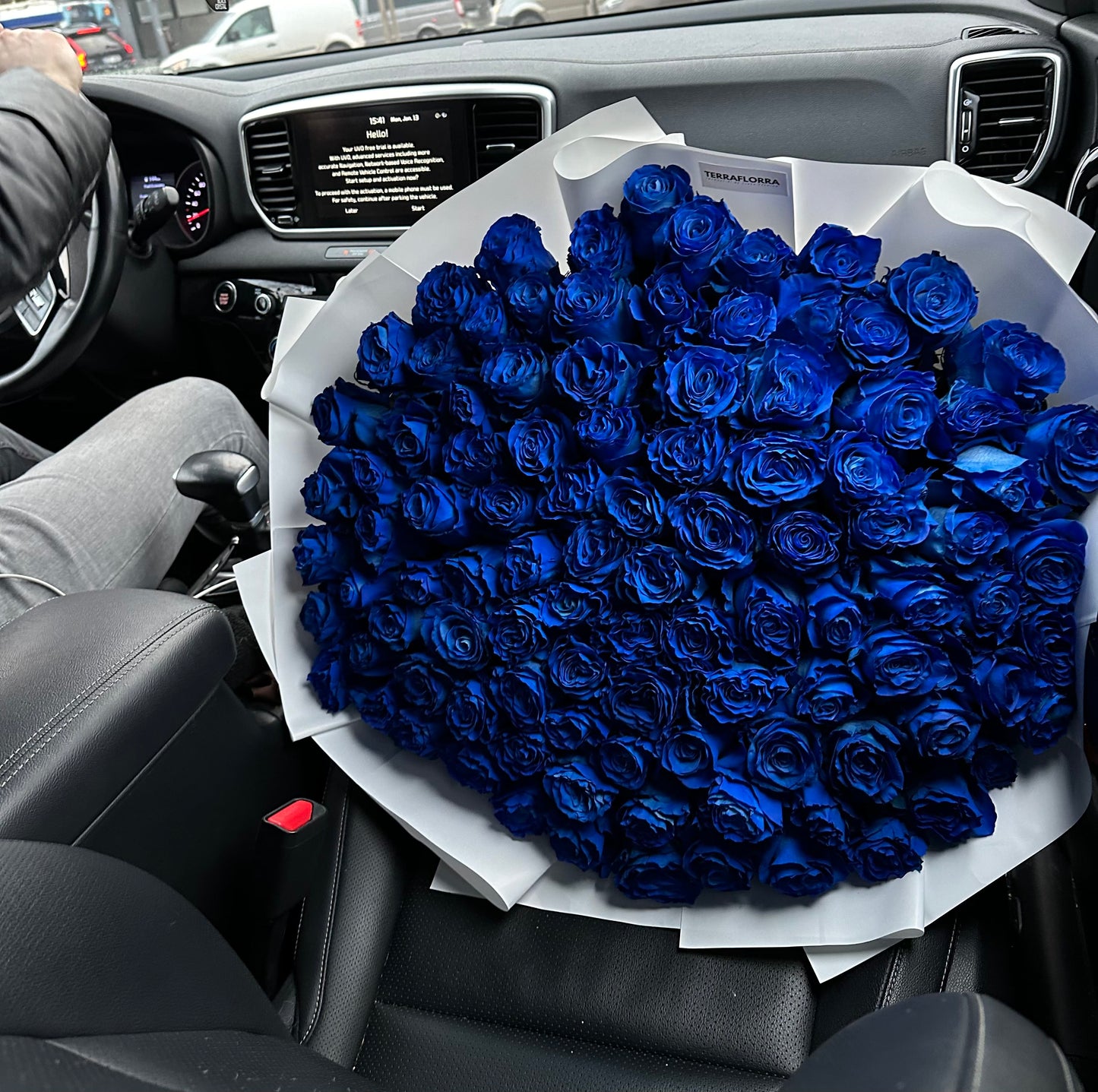 Buchet de trandafiri Albastri premium  – TerraFlorra