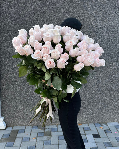 Buchet de trandafiri roz premium – TerraFlorra