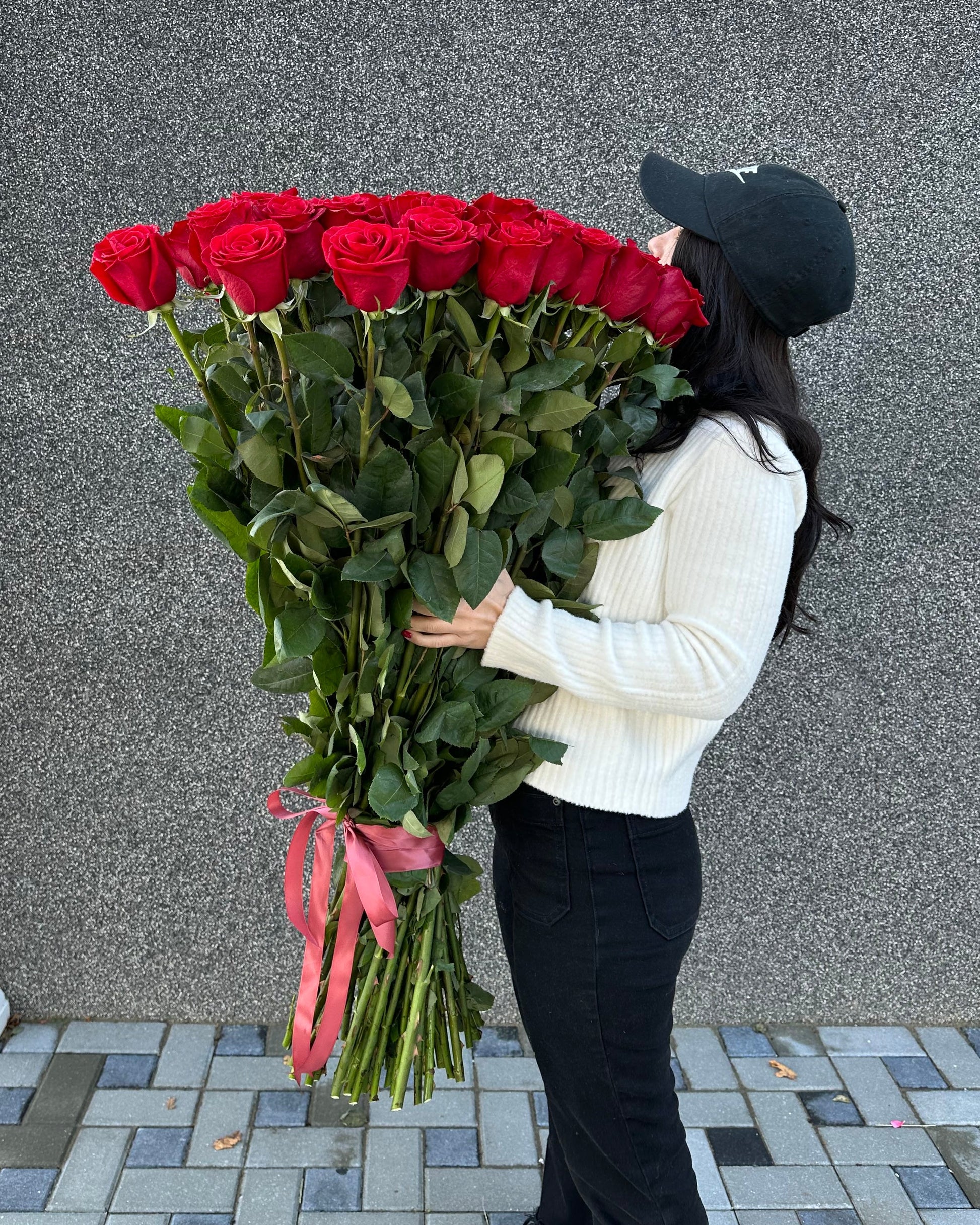 Buchet de trandafiri rosii premium Freedom – TerraFlorra